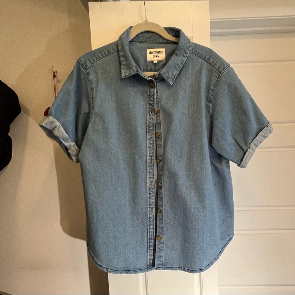 Short sleeve jeans jacket or thick shirt women NEW